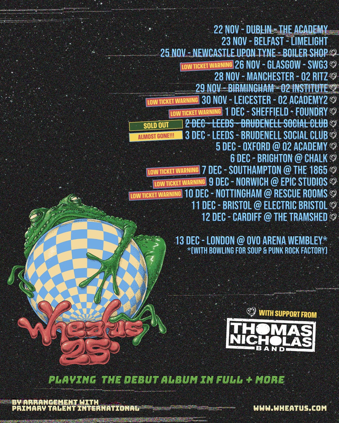 Thomas Nicholas Band Live in 2025 Tour Poster 2025